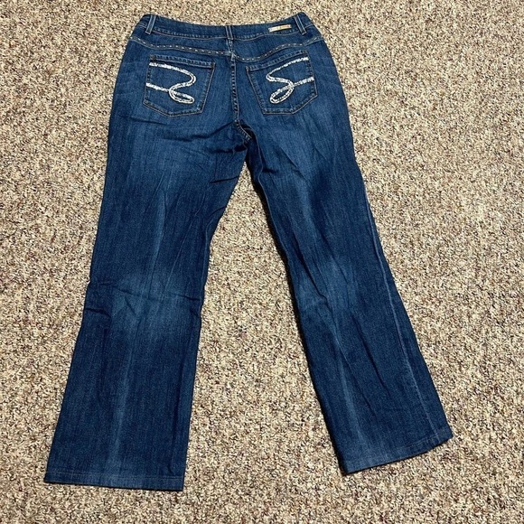 Seven7 Limited Edition Dark Blue Jeans women's size 16, premium denim, bootcut - Picture 2 of 8